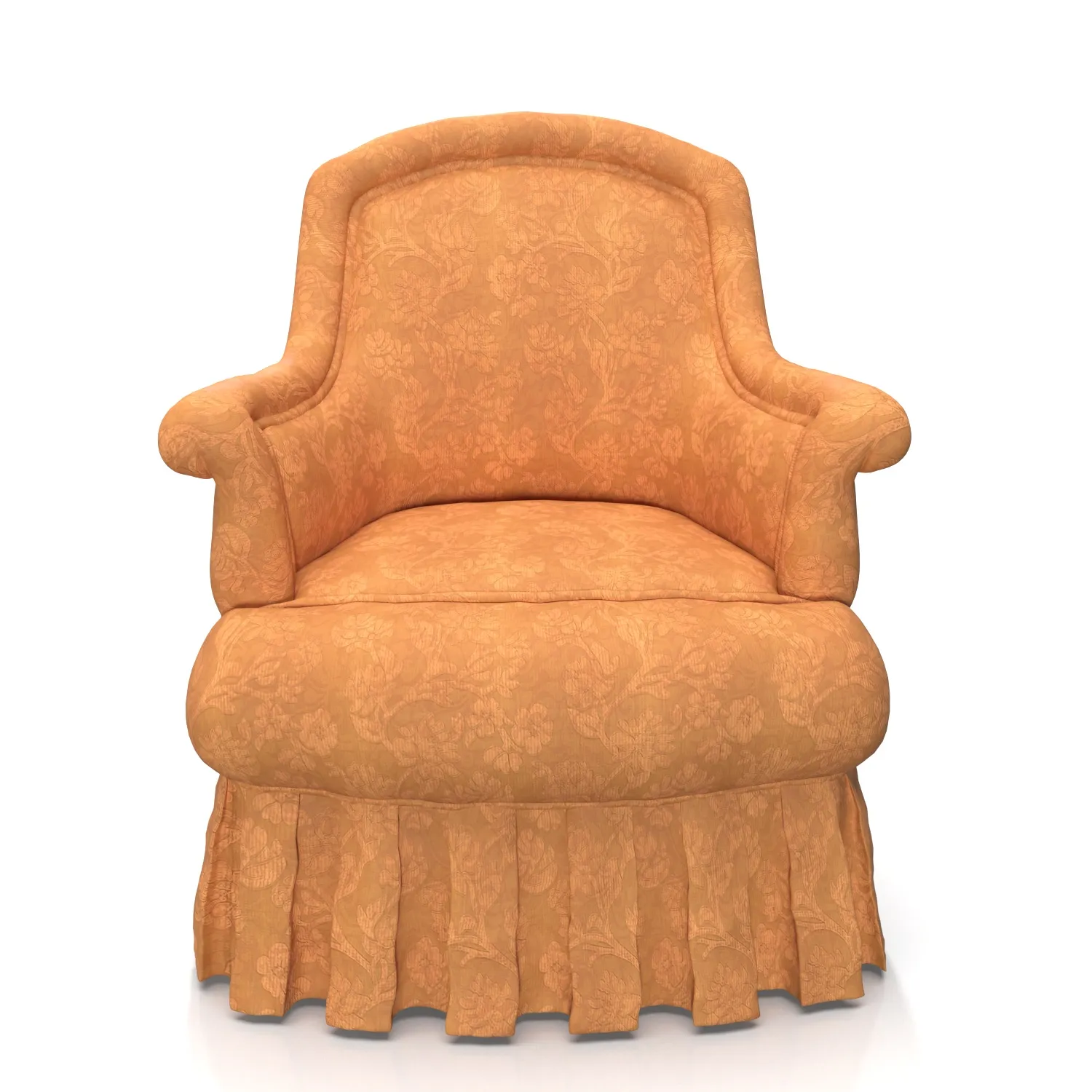 Crapaud Cocktail Skirt Arm Chair PBR 3D Model_04